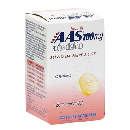 imagem do produto Aas Infantil 100 Mg 120 Comprimidos