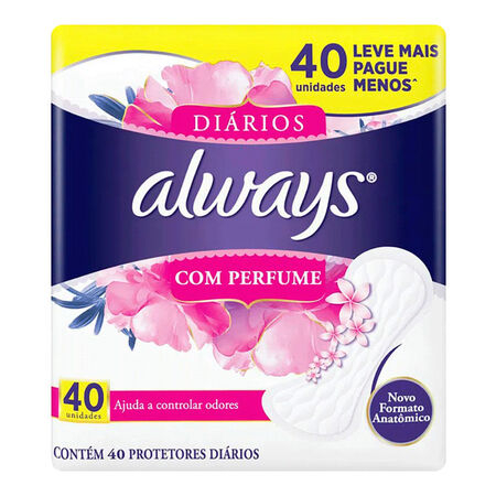 imagem do produto Absorvente Always Protetor Diario 40 Unidades Com Perfume