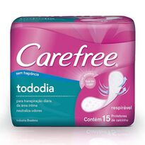 imagem de Absorvente Carefree 15 Unidades Todo Dia Sem Perfume