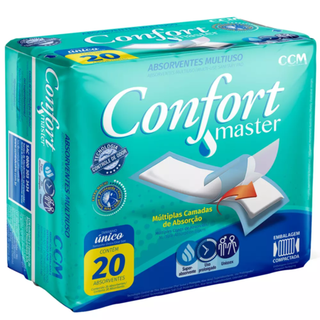 imagem do produto Absorvente Confort Master 20 Unidades