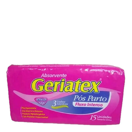 imagem do produto Absorvente Geriatex Pos Parto 15 Unidades