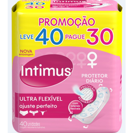 imagem do produto Absorvente Intimus Days 40 Unidades Flexivel