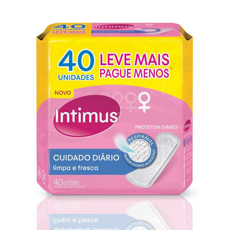 imagem do produto Absorvente Intimus Days 40 Unidades Sem Perfume Sem Abas