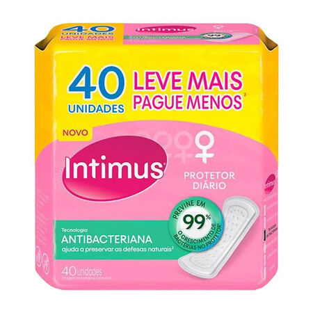 imagem do produto Absorvente Intimus Days 40 Unidades Tecnologia Antibacterian