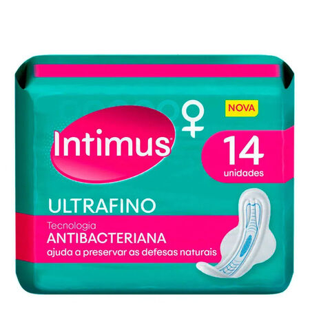 imagem do produto Absorvente Intimus Gel 14 Unidades Antibacteriano Com Abas