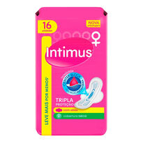 imagem de Absorvente Intimus Gel 16 Unidades Seca Com Abas