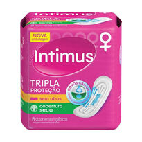 imagem de Absorvente Intimus Gel 8 Unidades Seca Sem Abas