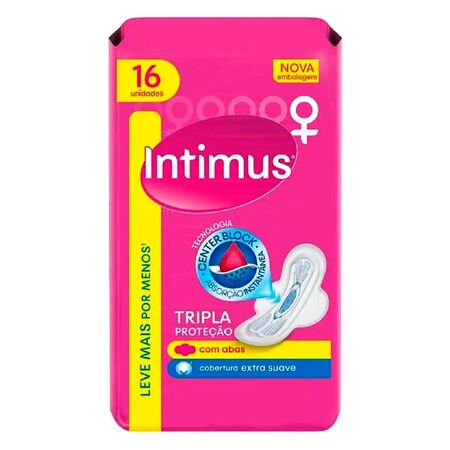 imagem do produto Absorvente Intimus Tripla Proteo Cobertura Suave Com Abas 