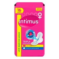 imagem de Absorvente Intimus Tripla Proteção Cobertura Suave Com Abas 