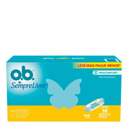 imagem do produto Absorvente Ob Pro Comfort 16 Unidades Medio