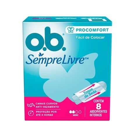 imagem do produto Absorvente Ob Pro Comfort 8 Unidades Mini