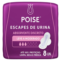 imagem de Absorvente Poise Discreto Com 8 Unidades