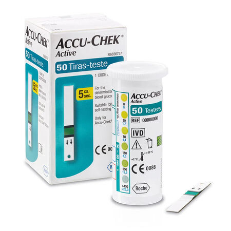 imagem do produto Accu Chek 50 Tiras Active