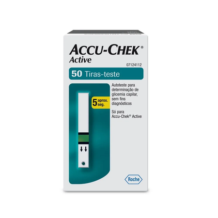 imagem do produto Accu-chek Active Para Controle de Glicemia 50 Unidades