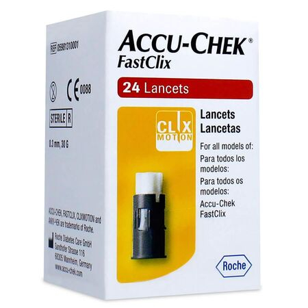 imagem do produto Accu Chek Lancetas Fastclix 24 Unidades