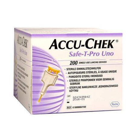 imagem do produto Accu Chek Lancetas Safe T-pro Uno