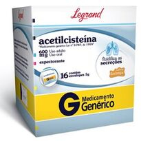imagem de Acetilcisteina 600mg 16 Envelopes Legrand