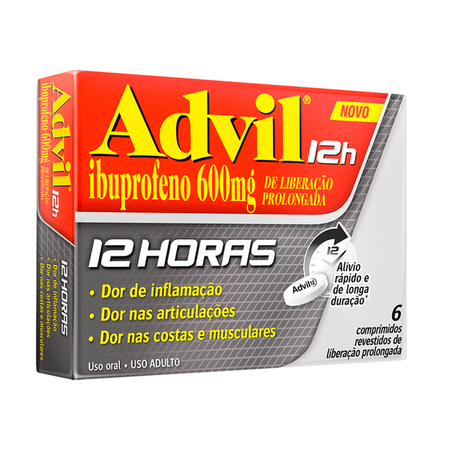 imagem do produto Advil 12h 600mg 6 Comprimidos