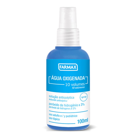 imagem do produto Agua Oxigenada 10 Volumes Farmax 100ml Spray