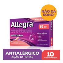imagem de Allegra 60mg 10 Comprimidos