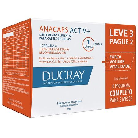 imagem do produto Anacaps Ducray Activ Leve 3 e Pague 2 C/90cps