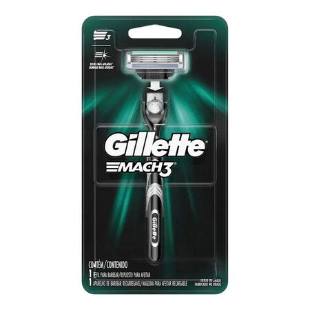 imagem do produto Aparelho de Barbear Gillette Mach3 1 Unidade Recaregavel Sen