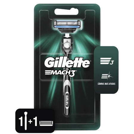 imagem do produto Aparelho de Barbear Gillette Mach3 Unidade