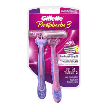 imagem do produto Aparelho de Barbear Gillette Presto3 2 Unidades Feminino