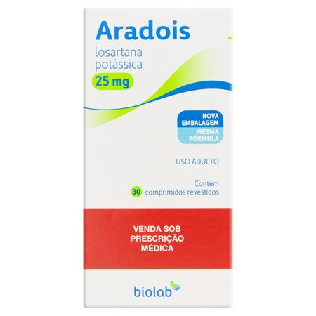 imagem do produto Aradois 25mg 30 Comprimidos