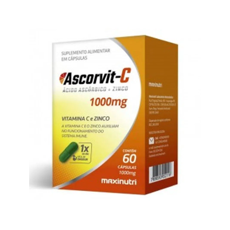 imagem do produto Ascorvit C 1000mg 60 Capsulas