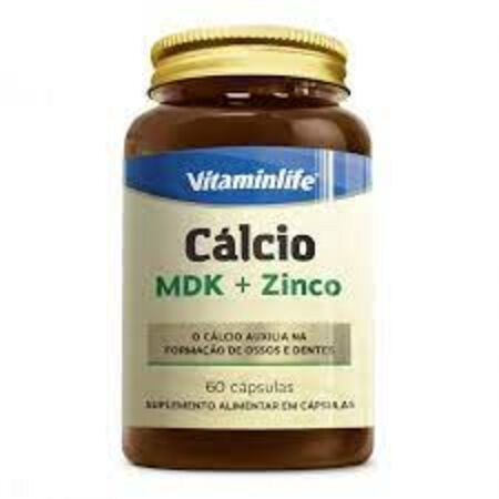 imagem do produto Calcio Mdk+zinco 60cps Vitaminlife