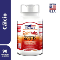 imagem de Calcitabs 600+vit D3 90 Comprimidos