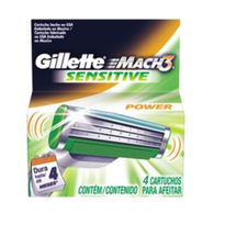 imagem de Carga Gillette Mach3 4 Unidades Sensitive Power