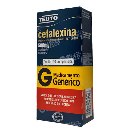 imagem do produto Cefalexina 500mg 10 Comprimidos Teuto