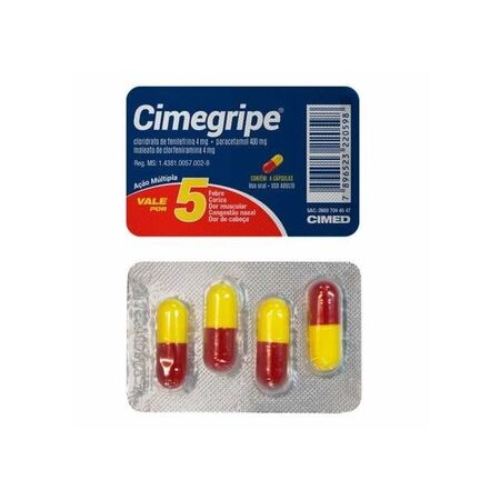 imagem do produto Cimegripe 4 Comprimidos