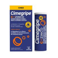 imagem de Cimegripe C + Zinco 10 Comprimidos Efervescentes