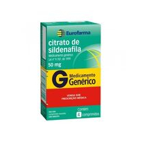 imagem de Citrato de Sildenafila 50mg 4 Comprimidos Eurofarma
