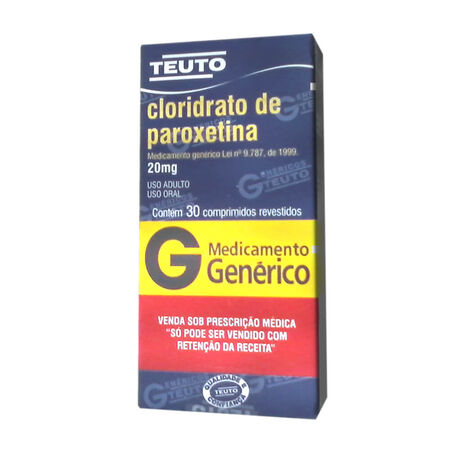 imagem do produto Cloridrato de Paroxetina 20mg 30 Comprimidos Teuto