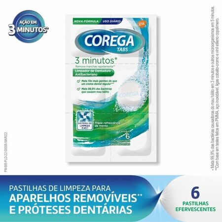 imagem do produto Corega Tabs 3 Minutos 24 Comprimidos