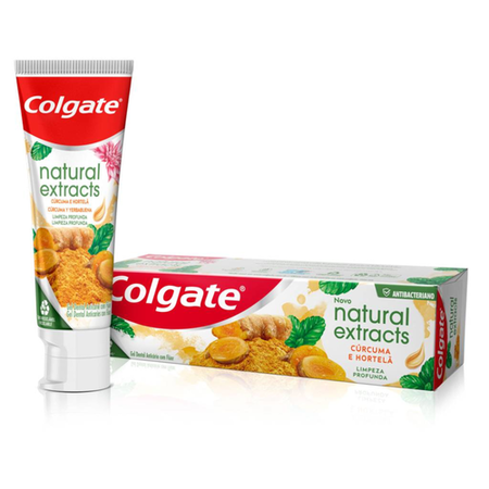 imagem do produto Creme Dental Colgate Naturals 90g Extra Curcuma