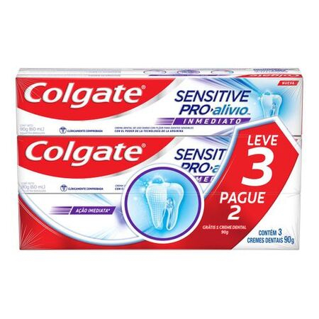 imagem do produto Creme Dental Colgate Sensitive Pro Alivio 60g 3 Unidades