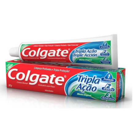imagem do produto Creme Dental Colgate Tripla Acao 180g