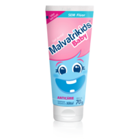 imagem de Creme Dental Infantil Sem Flúor Malvatrikids Baby 70g