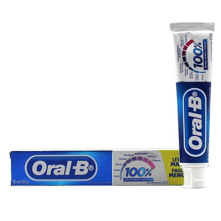 imagem do produto Creme Dental Oral B 100% 120g de Tu Boca Cuidada