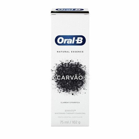 imagem do produto Creme Dental Oral B 3d White 102g Therapy Charcoal