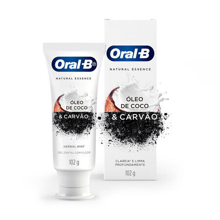 imagem do produto Creme Dental Oral B Natural Essence 102g Oleo Coco