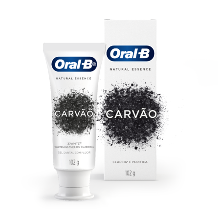 imagem do produto Creme Dental Oral B Natural Essence 40g Carvao