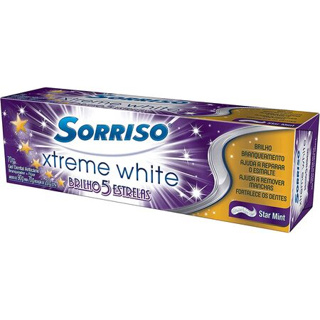 imagem do produto Creme Dental Sorriso Xtreme 5 Estrelas 90g