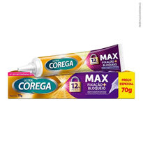 imagem de Creme Fixador de Dentadura Ultra Corega Max Fixação + Bloque