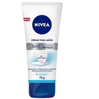 imagem de Creme Nivea Para Maos 75g 3em1 Cuidado e Protecao Antibacter